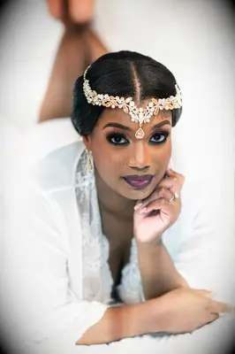 Smokey eye bridal makeup for brown eyes