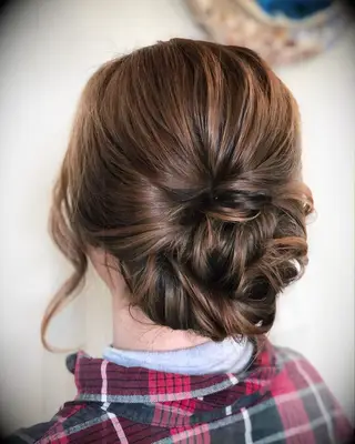 Messy Romantic Chignon wedding hairstyle