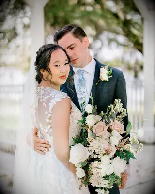 Side Braid Chignon wedding hairstyle