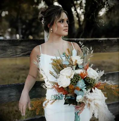 Teased Crown wedding updo hairstyle