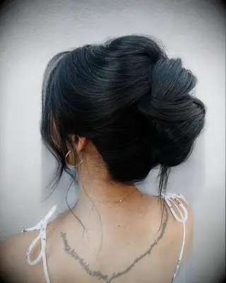 Modern French Twist wedding hairstyle