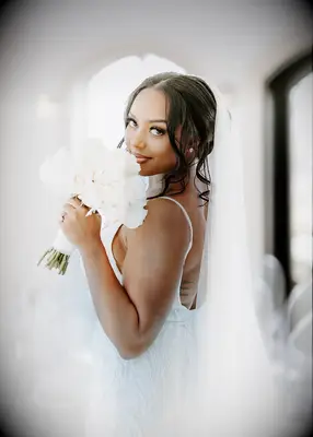 Twisted updo wedding hair trend