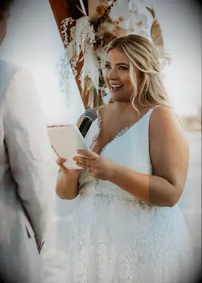 Half-up, half-down wedding hair