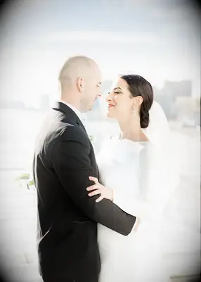 Sleek bun wedding hair trend