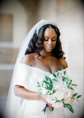 Hollywood waves wedding hair trend