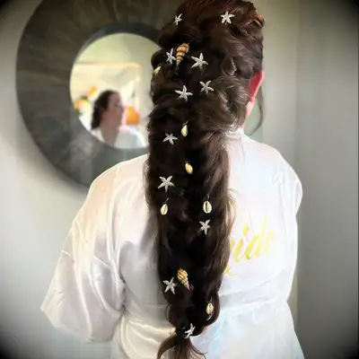 Braid with mermaid charms