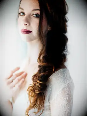 boho wedding hair loose fishtail