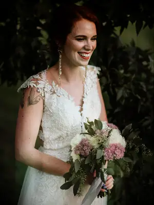 boho wedding hair low messy bun