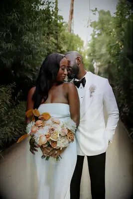 Side swept hair with slight wave wedding hairstyle