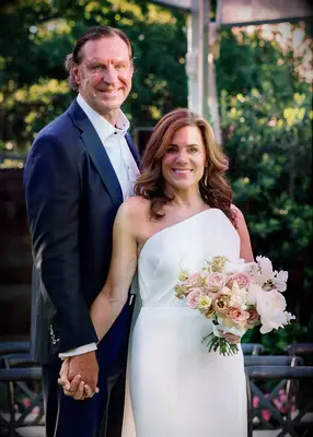 Simple curls formal wedding hairstyle