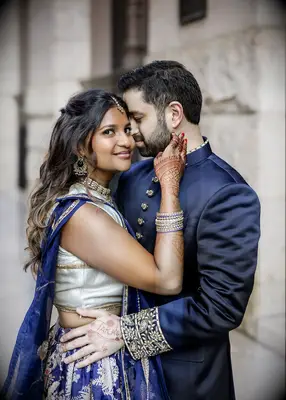 Half-up formal hairstyle with accessories