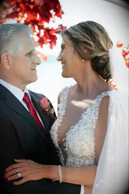 Twisted low bun formal wedding hairstyle