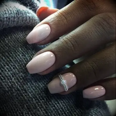 Wedding Ring-Inspired bridal nail inspiration