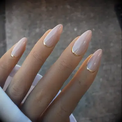Inverted french bride nail inspiration