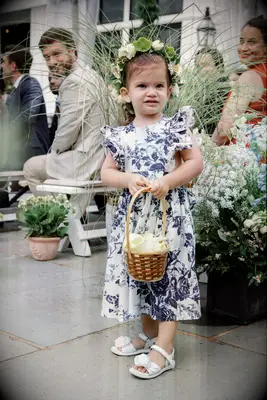 Flower crown flower girl hairstyle