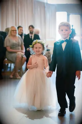 Goldenrod flower crown flower girl hairstyle