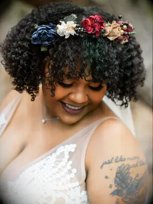 wedding makeup purple lipstick