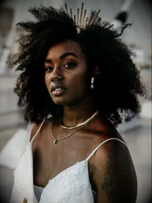 wedding makeup pop of color