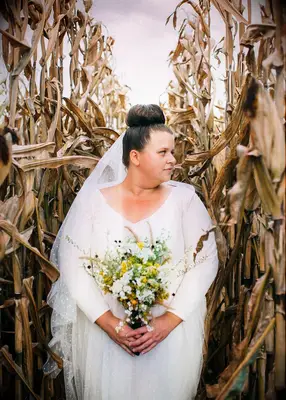 High bun with veil wedding hairstyle