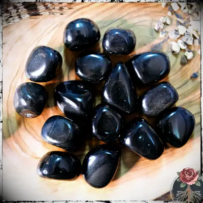 Tumbled Black Obsidian Crystal for Protection, Tartarusfarms