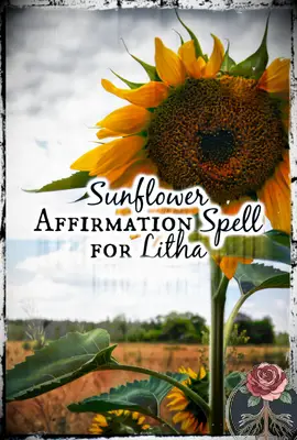 Sunflower Affirmation Spell for Litha, Tartarusfarms