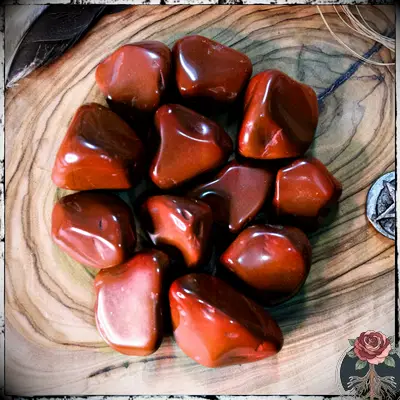 Tumbled Red Jasper for Motivation and Focus, Tartarusfarms