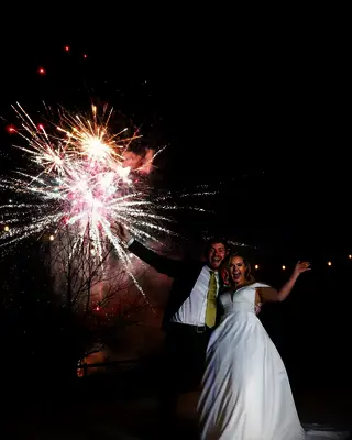 Wedding fireworks by Deep South Fireworks