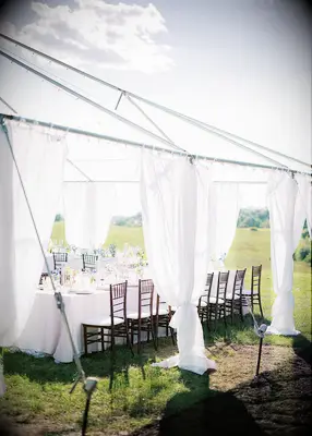 Open-air wedding tent 
