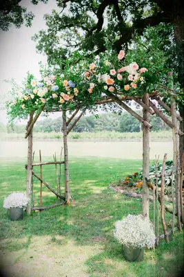 Summer inspired wedding arch