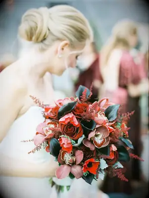 Luxurious Calla Lily and Orchid Wedding Bouquet