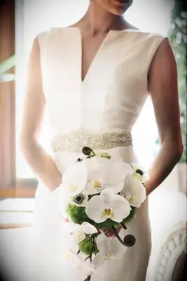 White Orchid Wedding Bouquet