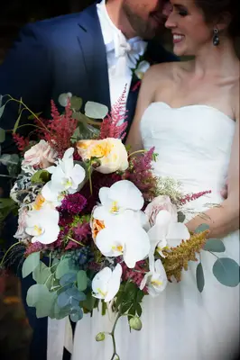 Rose and Phalaenopsis Orchid Wedding Bouquet
