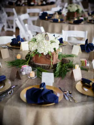hydrangea in wooden box