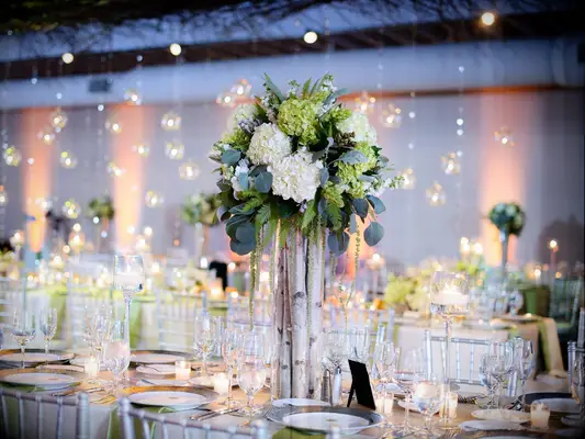 tree-inspired centerpieces
