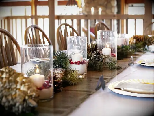 salt-filled candle holders