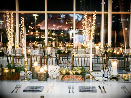 Pine and Gold Votive Candles in Vintage Boxes