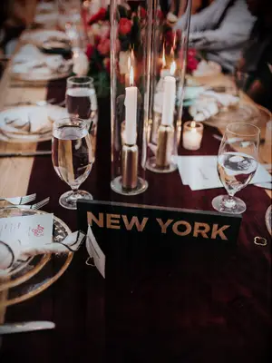 glass-covered candles