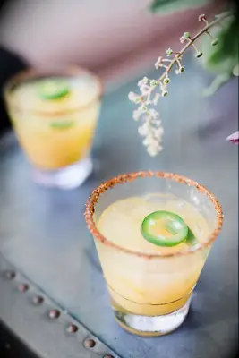 Spicy margarita big batch signature wedding drink idea