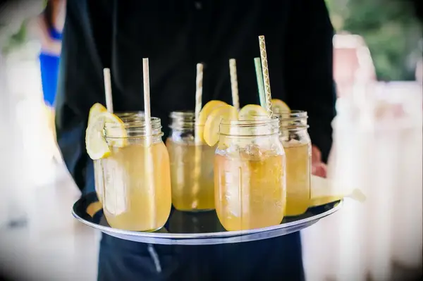 Vodka sweet tea signature wedding drink idea