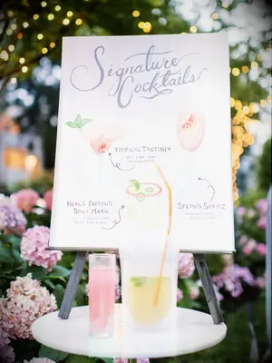 Spicy margarita pouch signature wedding cocktail idea 