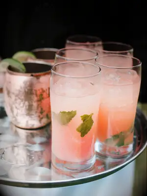 Berry mojito signature wedding drink idea