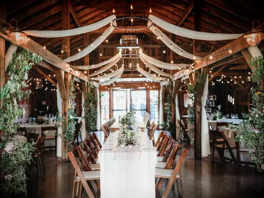 Barn wedding venue in Sanbornton, New Hampshire.