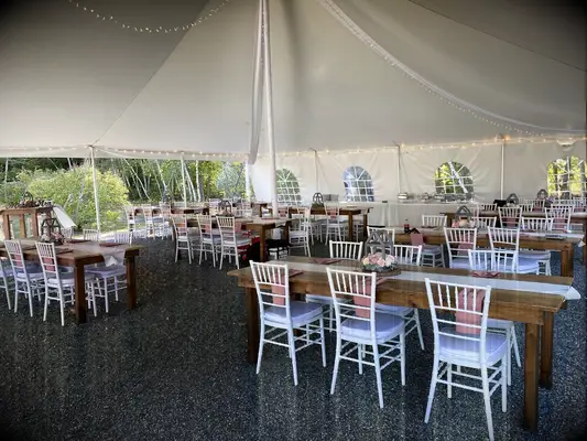 Barn wedding venue in Gilford, New Hampshire.