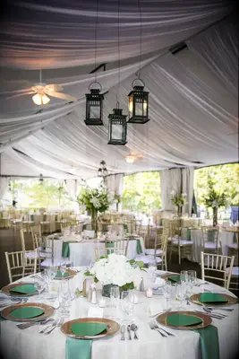 Steel Lanterns wedding lighting idea