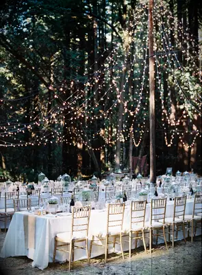 Tented Lights wedding lighting idea