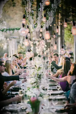 Edison Lightbulbs wedding lighting idea