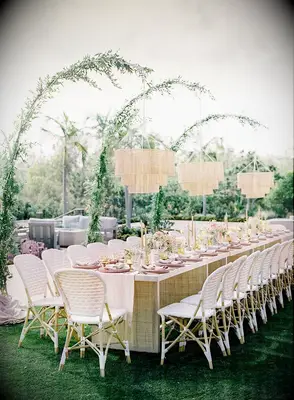 Woven Chandeliers wedding lighting ideas