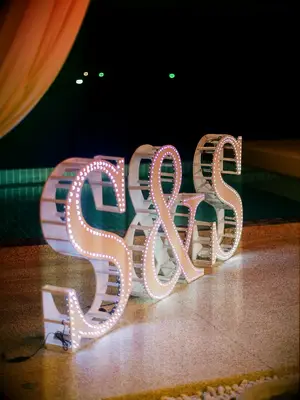 Marquee Lights wedding lighting idea