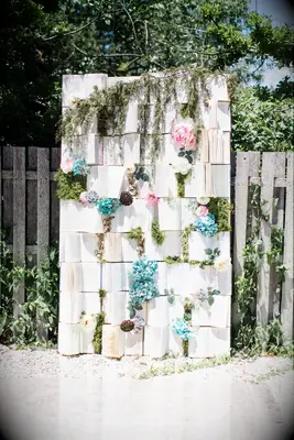 Open book ceremony backdrop