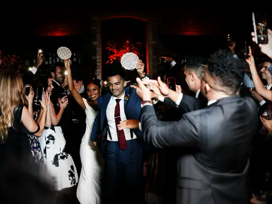 Tambourine wedding exit